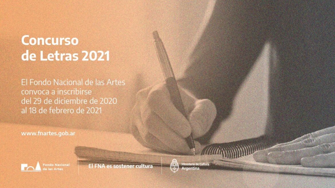 El Fondo Nacional de las Artes anuncia su Concurso de Letras 2021