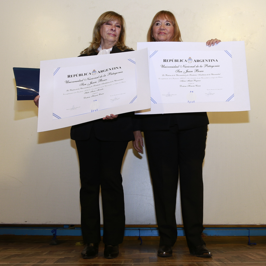La UNPSJB distinguió con el Título de Doctora Honoris Causa a dos veteranas de Malvinas