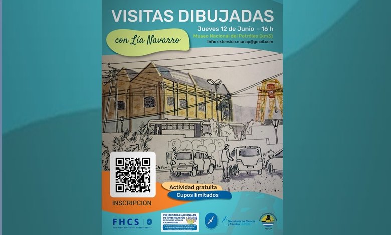 Lía Navarro coordinará “Visitas Dibujadas”, en el Museo del Petróleo