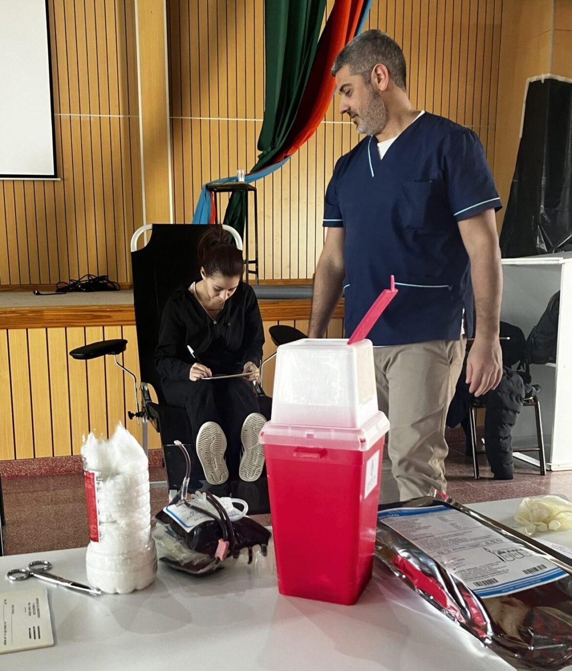 La Universidad Del Chubut fue sede de una nueva jornada de donación de sangre en Puerto Madryn