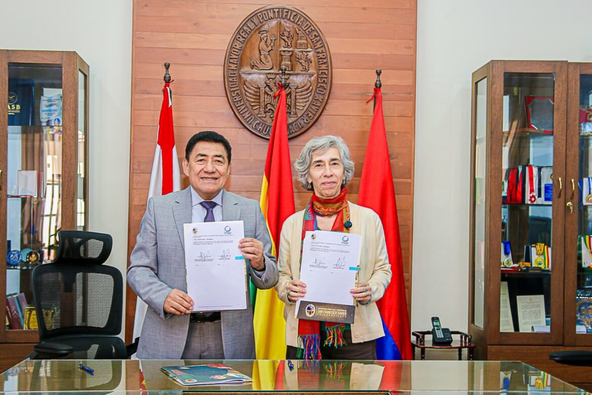 La Universidad Del Chubut suscribió un convenio de cooperación con la Universidad de San Francisco Xavier de Chuquisaca